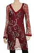 PRINTED CRINKLE SILK CHIFFON TUNIC
