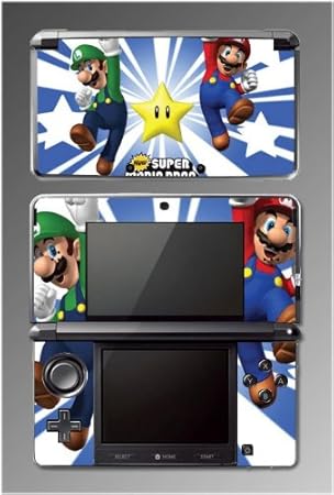 Super Mario Bros Brothers 3D Land Luigi World Yoshi Game Vinyl Decal Cover Skin Protector 12 Nintendo 3DS
