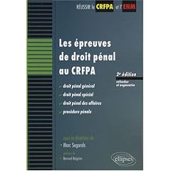 Les �preuves de droit p�nal au CRFPA