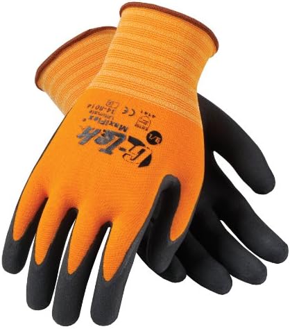 G-TEKTM Maxiflex Orange Hi-Visibility Coated Gloves 34-8014