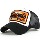 ililily Howel's Distressed Vintage Cotton Baseball Mesh Cap Snapback Trucker