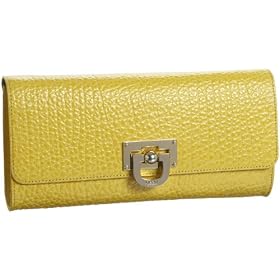 DKNY French Grain Leather Clutch