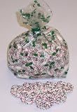 Scott's Cakes Yogurt Pretzels with Christmas Color Non-Pareils 1 Pound Holly Bag