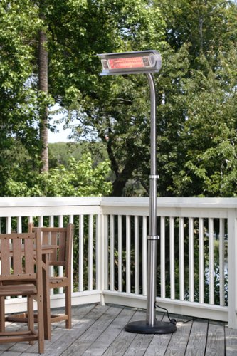 Stainless Steel Telescoping Offset Pole Mounted Infrared Patio Heater