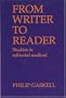 From Writer To Reader, Studies In Editorial Method: Studies in Editorial Method