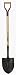 UNION TOOLS 43530 39IN D-HANDLE ROUND SHOVEL
