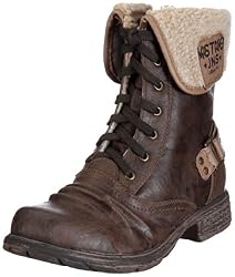 Mustang 1075601/32, Damen Fashion Halbstiefel & Stiefeletten, Braun (Dunkelbraun 32), EU 42