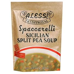 Alessi Split Pea Soup, 6-Ounce Packages (Pack of 6)