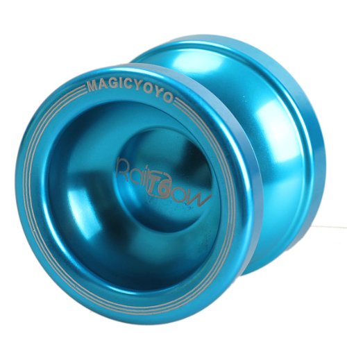 Vktech Yoyo Magic Yo-yo T6 Rainbow String Trick Aluminum (Blue)