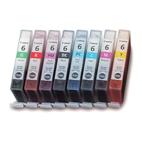 Click here to buy Canon BCI-6 Black/Color Ink Tank 8-Pack Set by Canon.