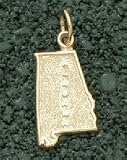 State of Alabama 5/8 Charm - 14KT Gold Jewelry