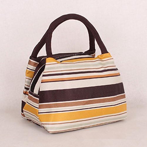 Lunch Bags,Decaral Canvas Convenient Lunch Box Zipper Bag Multi-function Lunch Bag Handbag (Design - 6)