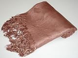 Pashmina Scarf Shawl Wrap Throw Caramel Brown