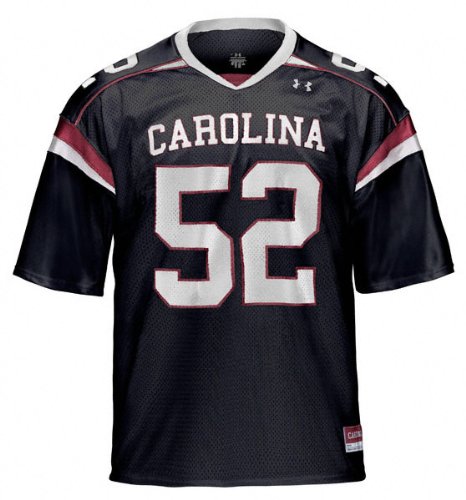 South Carolina Gamecocks -No. 52- Youth Black Under Armour Replica Jersey