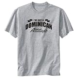 T-Shirt Heather Gray  Attitude Dominican  Dominica Country