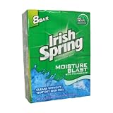 Irish Spring Moisture Blast Deodorant Soap Soap for Unisex, 8 Count
