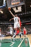 New Jersey Nets v Utah Jazz: Deron Williams and Stephen Graham Photographic Poster Print by Melissa Majchrzak, 28x42