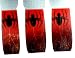Gothic Nail Art Decals Polish Sticker Cosplay Witch Costume Accessory RED Spider