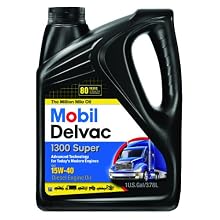 Mobil 1 96819 15W-40 Delvac 1300 Super Motor Oil - 1 Gallon (Pack of 4)