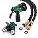 Premium 50' Expandable Hose, Best Expanding Garden Hose on the Market! Solid Brass Fittings, Double Latex Core, Heavy Duty Fabric, 3/4. Includes FREE Sprayer Nozzle and 2-Way Splitter