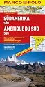 Am&eacute;rique du Sud - Carte routi&egrave;re et touristique du sud de l'Am&eacute;rique du sud (Argentine, Bolivie, Br&eacute;sil, Chili, Paraguay, P&eacute;rou, Uruguay)
