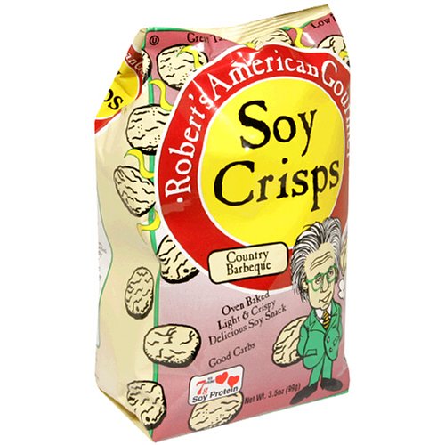 Robert s American Gourmet Soy Crisps, Country Barbeque, 3.5-Ounce Bags (Pack of 12)