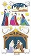 Jolees  Boutique Le Grande Dimensional Stickers, Nativity Scene