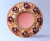 Mini Round Picture Frame With Roses