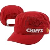 NFL Women's Kansas City Chiefs Goal-2-Go Military Cap (Red, One Size Fits All)