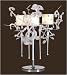 Varaluz 148T03-CH Chrome Fetish Fetish Three Light Table Lamp With Shades That Featur...