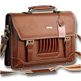redolz Aktentasche A00611, Leder braun, Bronze edition