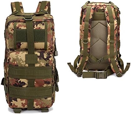 Outdoor Warriors Camouflage men outdoor climbing bag backpack sports camping hiking backpack bag female travel bag (Black Hawk Camouflage)