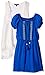 My Michelle Girls' Big Short Sleeve Peasant Dress with Crochet Vest with Fringe