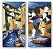 The Docks and Ristorante Set by Miguel Freitas 12"x24" Art Print Poster