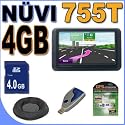 Garmin Nuvi 755T (0100071530) Portable GPS Vehicle Navigation System w/ 4.3" LCD Touchscreen Bean Bag 4GB SD BigVALUEInc Accessory Saver Bundle + MORE