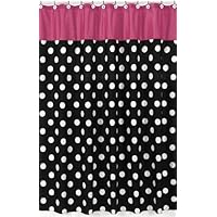 Hot Dot Modern Kids Bathroom Fabric Bath Shower Curtain by Sweet Jojo Designs