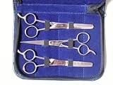 3-teiliges Friseurscheren-Set HAARSCHERE EFFILIERSCHERE MODELIERSCHERE 6 