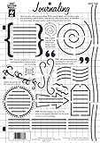 Hot Off The Press Paper Pizazz Plastic Templates, Journaling
