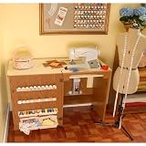 Arrow Compact Airlift Sewing Machine Cabinet - Oak