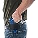 Allen Company Glenwood Leather Belt Slide Gun Holster, Ambidextrous, Med/Large Frame Semi-Auto Handguns, Black