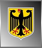 GERMANY COAT OF ARMS DEUTSCHLAND LOGO INSIGNIA VINYL DECAL BUMPER STICKER 4" X 5"