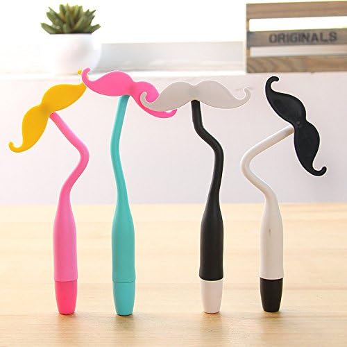 AngelAngel Set Of 8 Cute Kawaii Novelty Creative Lovely Mustache Ballpoint Pens As gifts Prizes For Kids Boys Girls Students School Family Office Use