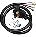 General Electric WX09X10040 4 Wire 50amp Range Cord, 6-Feet