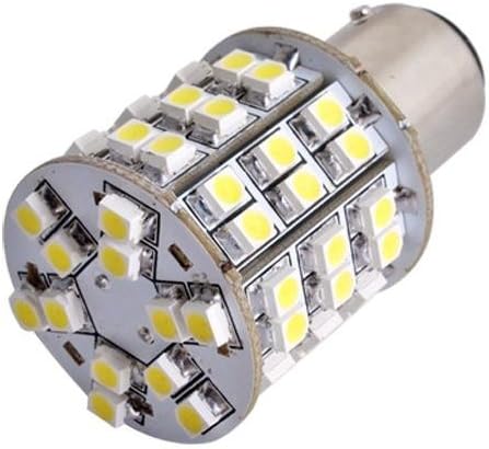 T25 BAY15D 1157 White 60 SMD LED Tail Stop Light Bulb (Great Replacements for Parking Light, Stop Light, Tail Light, Turn Signal Light, Corner Light, Brake Light, Side Marker and Backup Lights)