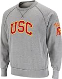 USC Trojans Outlaw Heather Grey Fleece Crew Sweatshirt