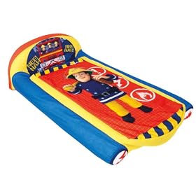 Fireman Sam My First Ready Bed a Sleepover Solution including Inflatable Mattress and Sleeping Bag
