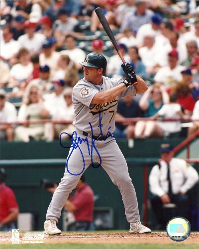 JEREMY GIAMBI OAKLAND ATHLETICS,A'S,MONEY BALL,SIGNED,AUTOGRAPHED 8X10,PHOTO,COA,RARE HARD TO FIND PHOTO