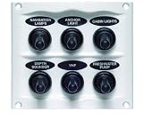 BEP 900-6WPW Splash Proof Panel - 6 way - White