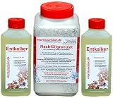 Produkt-Bild: 2 x 250ml Entkalker und 1 Liter Nachf&uuml;llgranulat (700g netto Gewicht) - vergleichen lohnt sich - f&uuml;r Wasserfilter - im Set