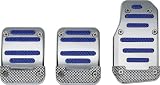 Chrome & Blue Insert Pedal Set